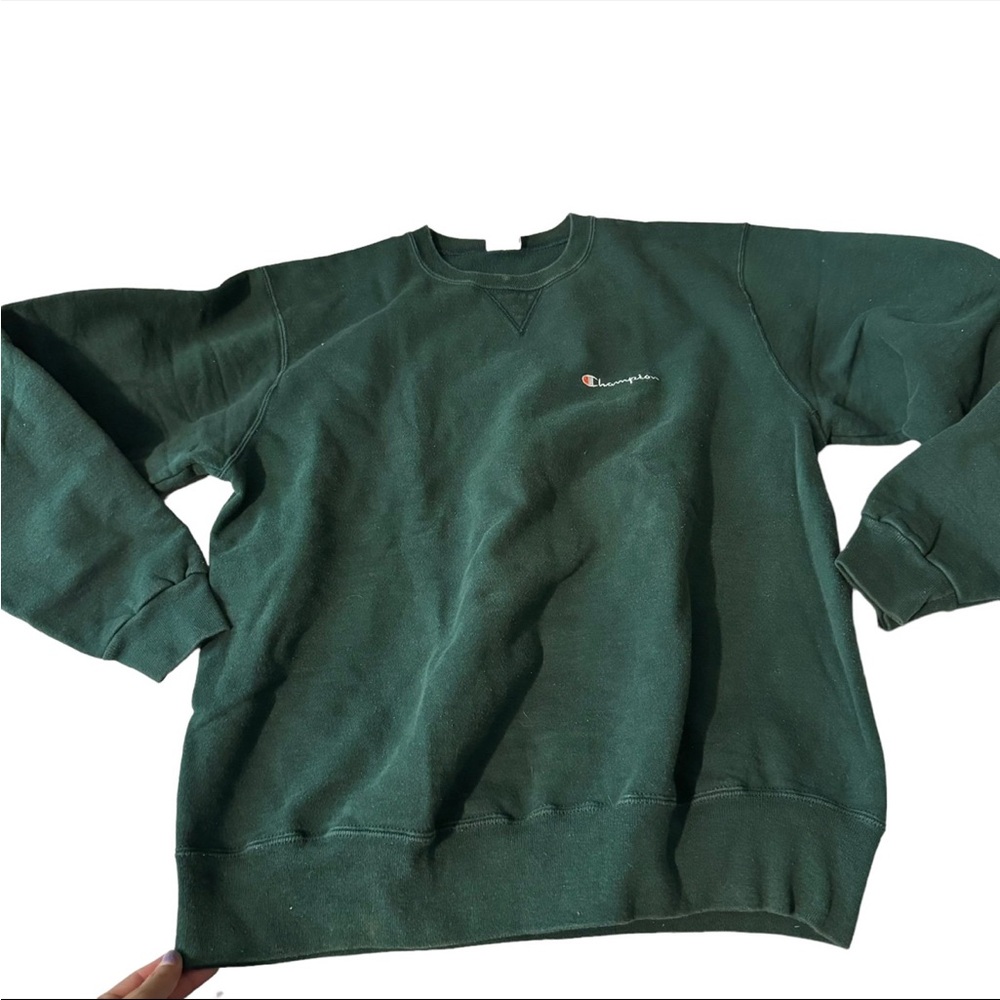 Vintage champion green crewneck